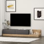 Hanah Home Soporte para TV Majör - Antracita, Nogal